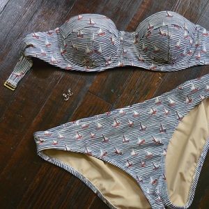 J. Crew Sailboat Balconette Bikini